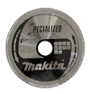 Cirkelformad sågklinga med texten "SPECIALIZED", "EFFICIUT", "Makita" och "FOR METAL CUTTING STAINLESS CUTTING".