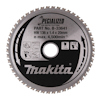 Cirkulär sågklinga med text och logotyper. Märkt "Makita" och "Specialized for metal cutting."