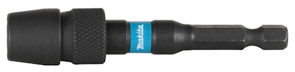Bitshållare med svart och blå design, skrift "Makita" synlig på sidan.