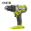 Grön och svart ergonomisk borrskruvdragare med slagfunktion, märkt RYOBI och ONE+ logotyp.