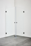 DUSCHHÖRN INFINITY SVART 80X100