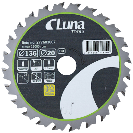 CIRKELSÅGKLINGA TCT EXTRA THINLUNA 136X20 Z24