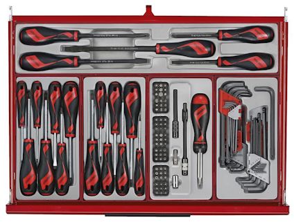 VERKTYGSSET 628 DELAR TENG TOOLS RÖD 26 TUM