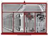 VERKTYGSSET 628 DELAR TENG TOOLS RÖD 26 TUM