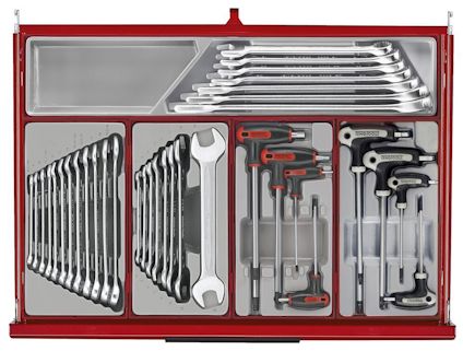 VERKTYGSSET 628 DELAR TENG TOOLS RÖD 26 TUM