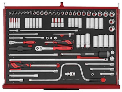 VERKTYGSSET 278 DELAR TENG TOOLS RÖD 26 TUM FOAM
