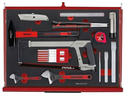 VERKTYGSSET 335 DELAR TENG TOOLS RÖD 26 TUM FOAM