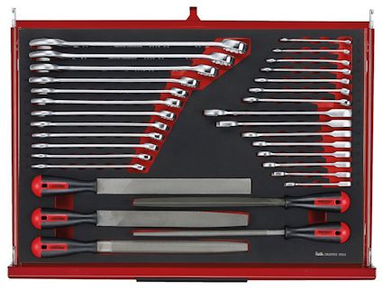 VERKTYGSSET 335 DELAR TENG TOOLS RÖD 26 TUM FOAM