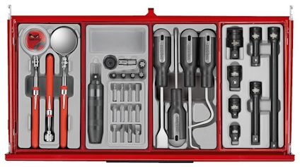 VERKTYGSSET 1033 DELAR TENG TOOLS RÖD 26 TUM