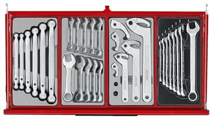 VERKTYGSSET 1033 DELAR TENG TOOLS RÖD 26 TUM