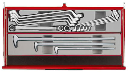 VERKTYGSSET 1033 DELAR TENG TOOLS RÖD 26 TUM