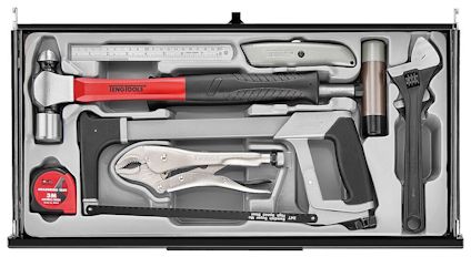 VERKTYGSSET 1033 DELAR TENG TOOLS SVART 26 TUM