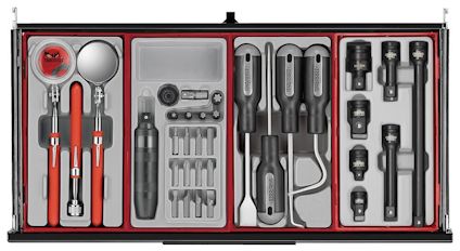 VERKTYGSSET 1033 DELAR TENG TOOLS SVART 26 TUM