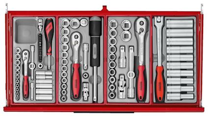 VERKTYGSSET 1034 DELAR TENG TOOLS RÖD 26 TUM