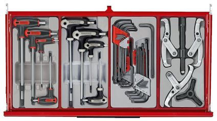 VERKTYGSSET 1034 DELAR TENG TOOLS RÖD 26 TUM