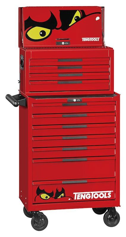 VERKTYGSSET 418 DELAR TENG TOOLS RÖD 26 TUM FOAM