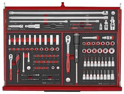 VERKTYGSSET 418 DELAR TENG TOOLS RÖD 26 TUM FOAM