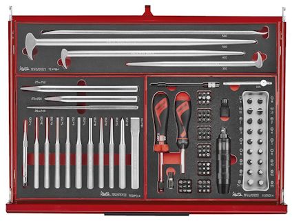 VERKTYGSSET 418 DELAR TENG TOOLS RÖD 26 TUM FOAM