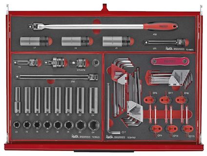 VERKTYGSSET 418 DELAR TENG TOOLS RÖD 26 TUM FOAM