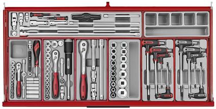 VERKTYGSSET 663 DELAR TENG TOOLS RÖD 37 TUM