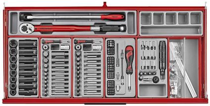 VERKTYGSSET 663 DELAR TENG TOOLS RÖD 37 TUM