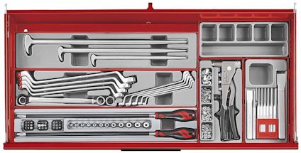 VERKTYGSSET 663 DELAR TENG TOOLS RÖD 37 TUM