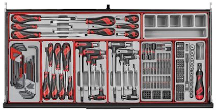 VERKTYGSSET 1008 DELAR TENG TOOLS SVART 37 TUM