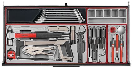 VERKTYGSSET 1008 DELAR TENG TOOLS SVART 37 TUM