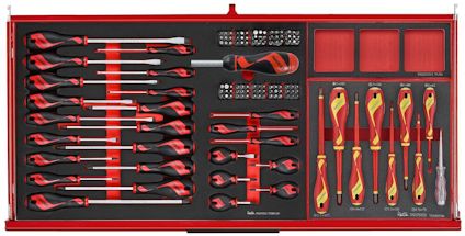 VERKTYGSSET 637 DELAR TENG TOOLS RÖD 37 TUM FOAM