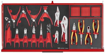 VERKTYGSSET 637 DELAR TENG TOOLS RÖD 37 TUM FOAM