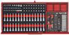 VERKTYGSSET 637 DELAR TENG TOOLS RÖD 37 TUM FOAM