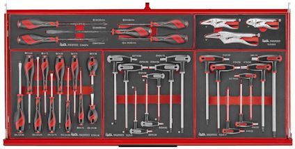 VERKTYGSSET 513 DELAR TENG TOOLS RÖD 37 TUM FOAM