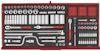 VERKTYGSSET 513 DELAR TENG TOOLS RÖD 37 TUM FOAM