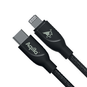 LADDKABEL USB C T. LIGHT FLÄT 1M SV - Thomee