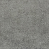 Grå granitkeramik med en textur som påminner om sten. Matt yta och ojämn färgvariation.
