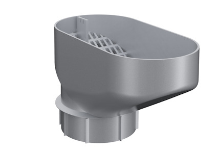 RENSTRATT RT TILL STUPRÖR PLAST SILVERMET. 045 =100MM