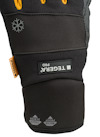 Svart handske med orange detalj och snöflingesymbol. Text: "TEGERA PRO", "TOUCH SCREEN" och "WATER PROOF".