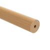 Cylindrisk trästång i mattlackad ek med synlig fiberstruktur och hålrum i mitten.