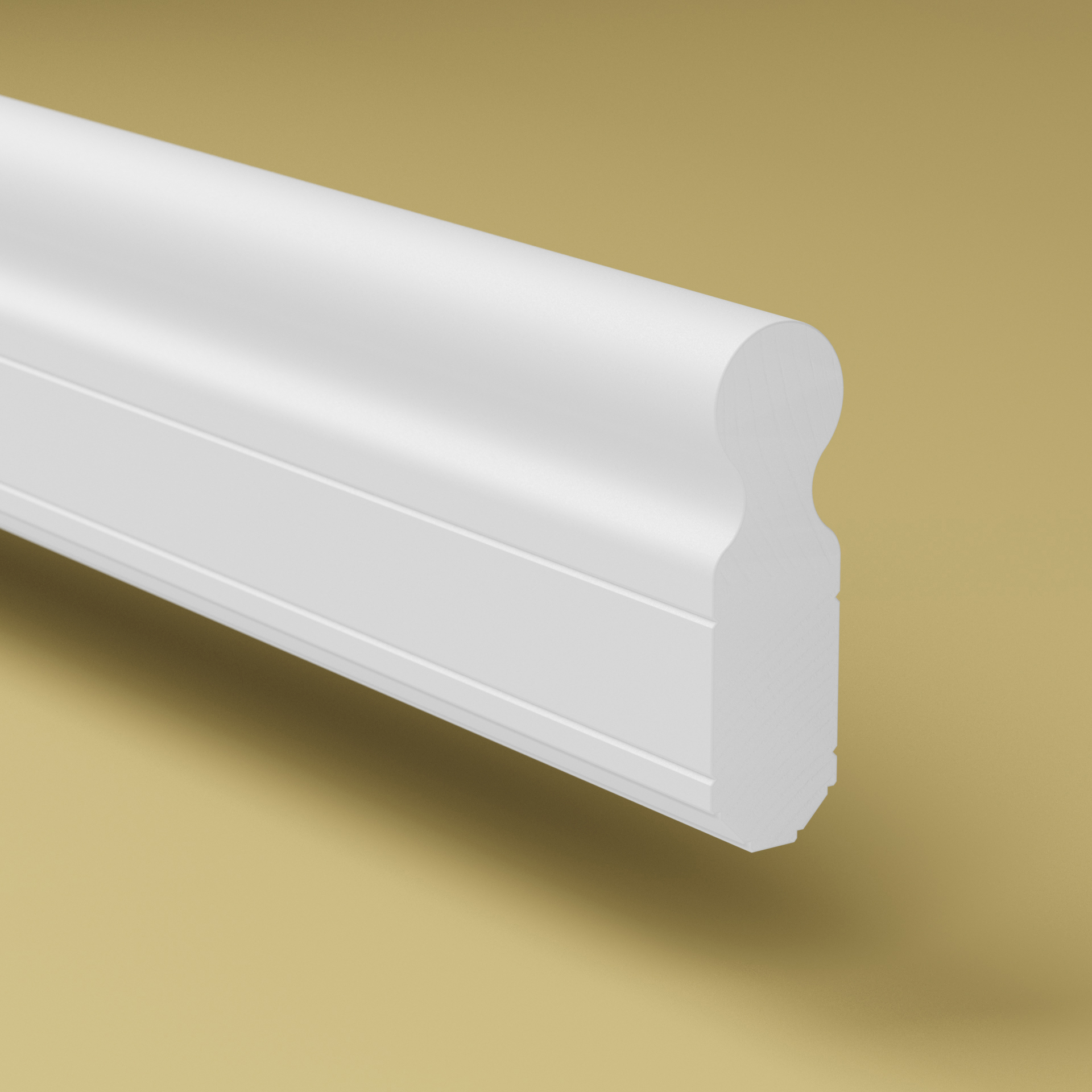 HANDLEDARE VITMÅLAD FURU 2300X30X100 - 