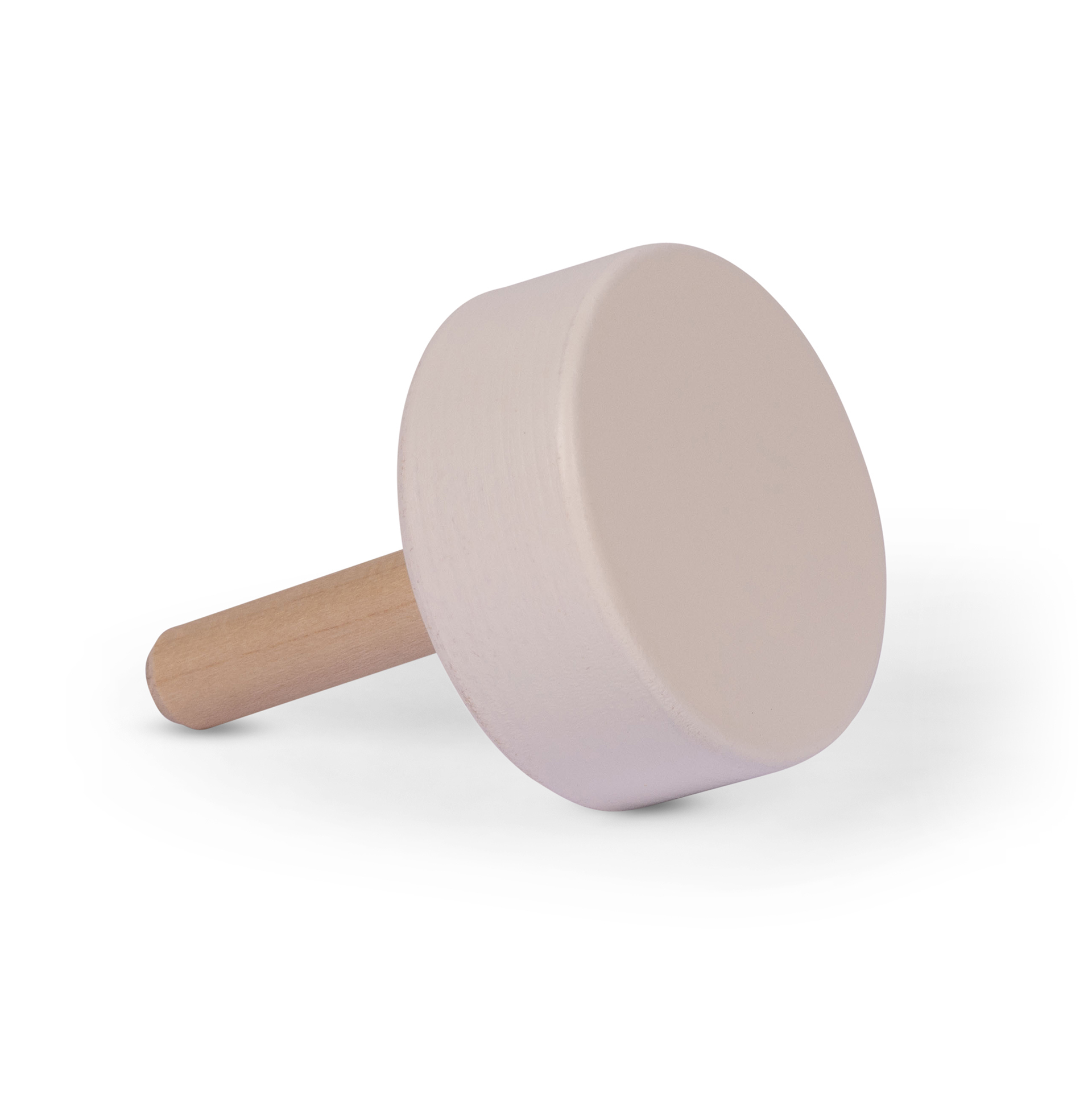 ÄNDKNOPP VITLACKAD FURU Ø48 - 