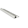 KAKELLIST KVARTSRUND ALU. SILVERELOXERAD MATT 6MM 2,5M