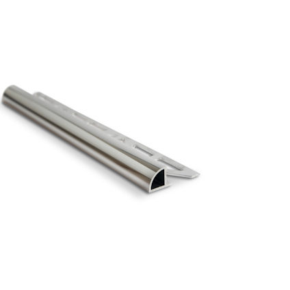 KAKELLIST KVARTSRUND ALU. SILVERELOXERAD BLANK 6MM 2,5M