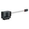 Måttband adapter i svart plast med utdragbar grå remsa. Bosch-logotyp synlig.