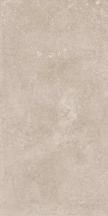 Rektangulär granitkeramikplatta i jordig beige nyans med en något ojämn yta.