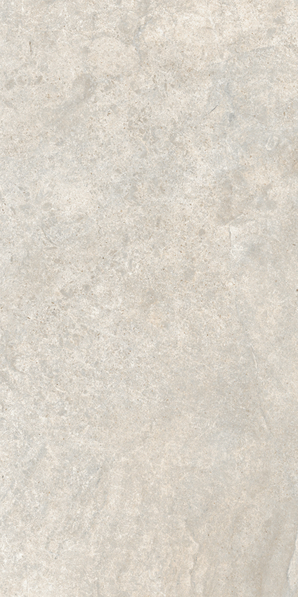 Rektangulär platta med gråbeige stenliknande textur.