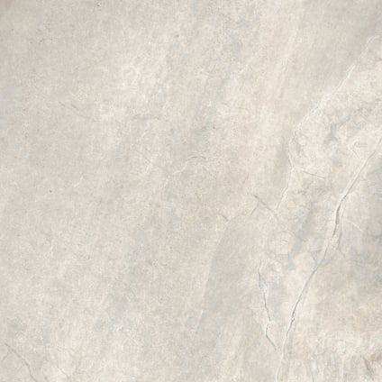 Granitkeramikplatta i gråbeige ton med subtila ådringar och naturlig stenmönster.