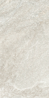 Rektangulär platta i granitkeramik med ljus gråbeige stenliknande yta och subtil textur.