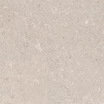Granitkeramik med beige kalkstensmönster och subtil textur.