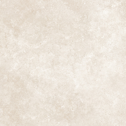 Ljusbeige granitkeramikplatta med subtila marmoreringar och textur.