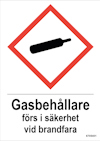SKYLT UNIGRAPHICS GASBEH FÖRS I SÄKERHET PLAST 105X148MM